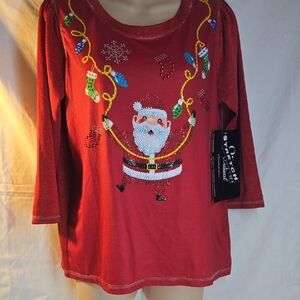 Onque Casuals Red Long Sleeve Tee